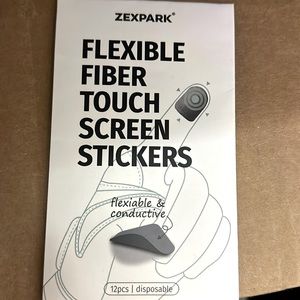 Zexpark 12 pk Sensitivity touch screen stickers for gloves